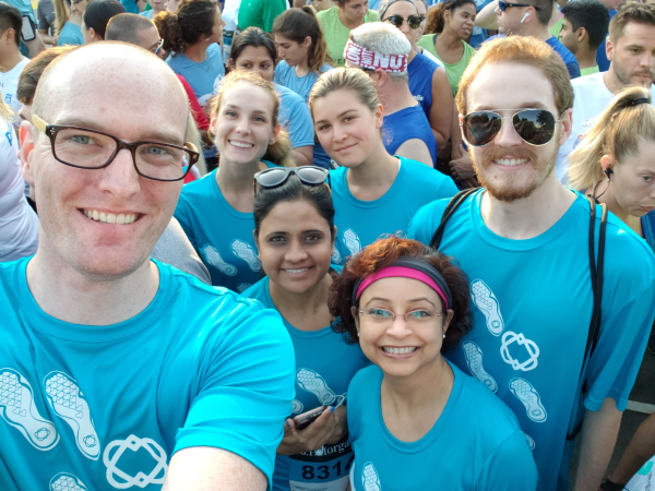 The Seniorlink team at a fun run